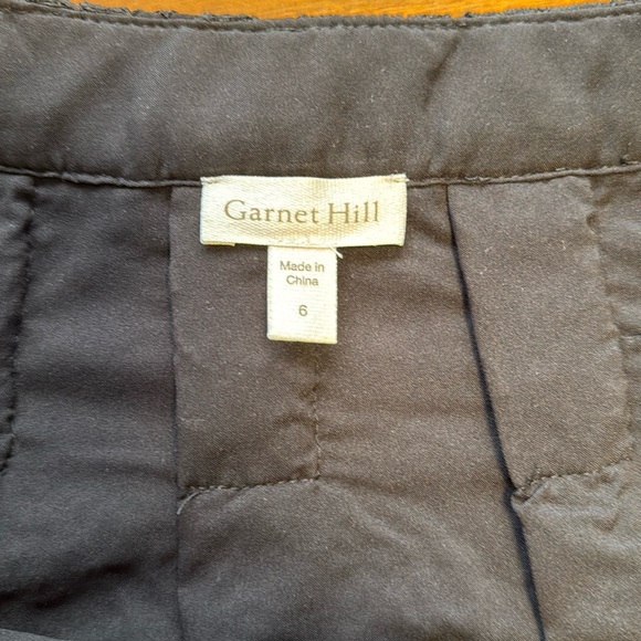 Garnet Hill black lace ankle length skirt - Picture 2 of 5